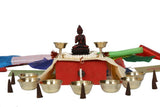 Tibetan Buddha Ritual Box, For Prayer and Meditation-Set of 8 Buddhist Ritual Items