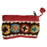 Red Cotton Thread Coin Purse.