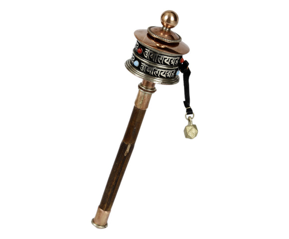 Tibetan Hand Held Prayer Wheel.