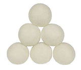 Wool Dryer Balls 6-pack XL Handmade with 100% Organic Wool with Carrying Bag