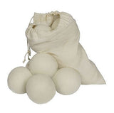 Wool Dryer Balls 6-pack XL Handmade with 100% Organic Wool with Carrying Bag