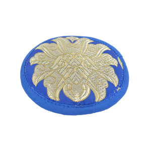 Silk Brocade Round Pad-Lotus Design Singing Bowl's Cushion