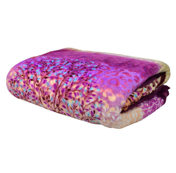 Comfortable, Warm & Soft Throw Blanket (size 180 cm x 200 cm) (20A-PPL TREE)