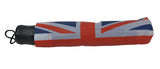 Folding umbrella with printed Union Jack. Light & easy to carry -(UK01)