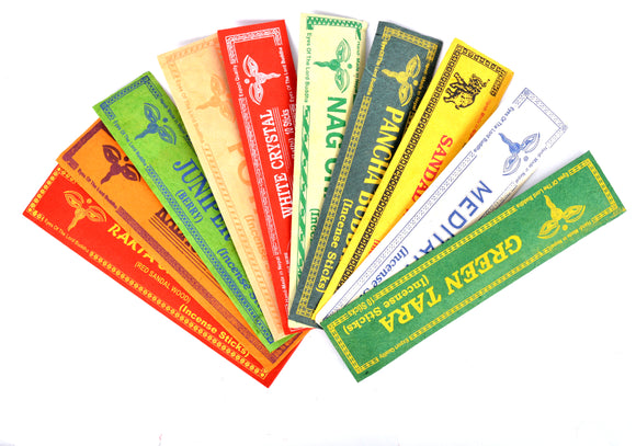 Tibetan Different Meditation Joss Incense Sticks Pack of 10 different