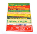 Tibetan Different Meditation Joss Incense Sticks Pack of 10 different