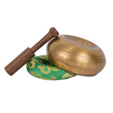 Reclining Buddha Nirvana Carved Singing Bowl.