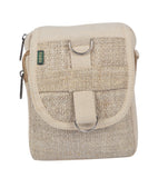 Hemp Unisex Multi Purpose Mini Shoulder Travel Bag with Belt Loop (DT-BAG-1041NRL)