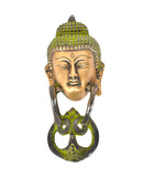 Bermoni Budhha Door Knocker Wall Sculpture (TH-DBUD-1056-BLK)