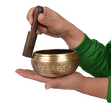 Tibetan 8 Auspicious Symbols Singing Bowl