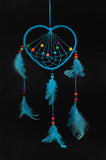 Handmade Heart Shape Dream Catcher Net With feathers