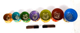 Bermoni Tibetan Colorful 7 Chakra Singing Bowl