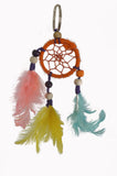 Orange Mini Key chain Dream Catcher.