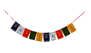 Tibetan Buddhist Fluttering Prayer Flags with "OM MA NI PADME HUM" Mantras Pack of 3 FH-FLAG-100(S3)