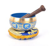 Tibetan Meditation Singing Bowl with Craved Om Mani Padme