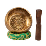 Hand Beaten Singing Bowl With Bajra Crafted.