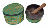 Singing Bowl with Special Etching and protective pouch. For Meditation, Relaxation & Healing