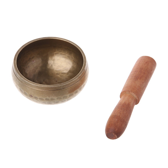 Buddhism Singing Bowl Nepal Brass Bowl Handmade Tibetan Bell Yoga Copper Chakra  8cm