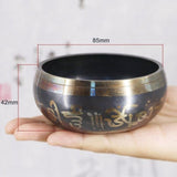 Buddhism Tibetan Singing Bowl Hand Hammered Yoga Copper Chakra Meditation Bowl With Relax Soothing Sound Home Decoration