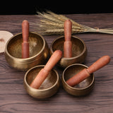 Home Decoration Craft Tibetan Buddhism Singing Bowl Hand Hammered Copper Chakra Meditation Gift Religion Belief Buddhist Supplie