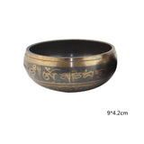 Himalayan Hand Hammered Chakra Meditation Bowl Decorative-wall-dishes Yoga Tibetan Buddhist Brass Singing Bowl