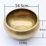 Tibetan Meditation Handmade Singing Bowl Tibetan Buddhist Brass Singing Bowl Sounds Bell For Yoga Healing Spiritual Gifts GU26