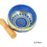 Handmade Nepalese Tibetan Buddhism Singing Bowl Set with Mallet for Meditation Chakra Healing Prayer Yoga Decoration Crafts