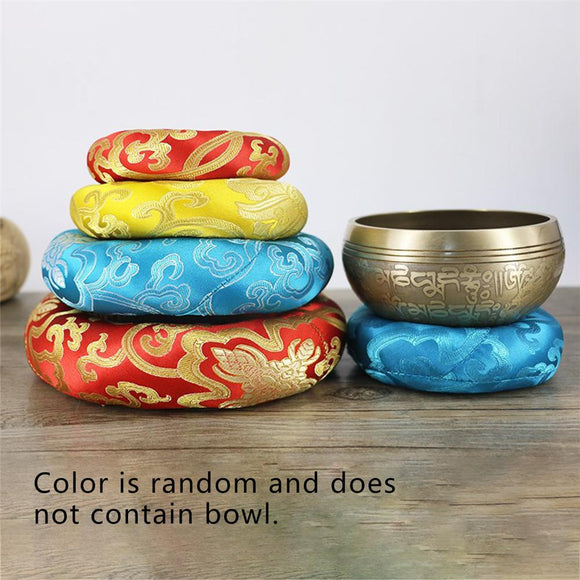 Tibetan Singing Bowl Mat Himalayan Hand Hammered Chakra Meditation Religion Belief Buddhist Supplies Home Decoration S2