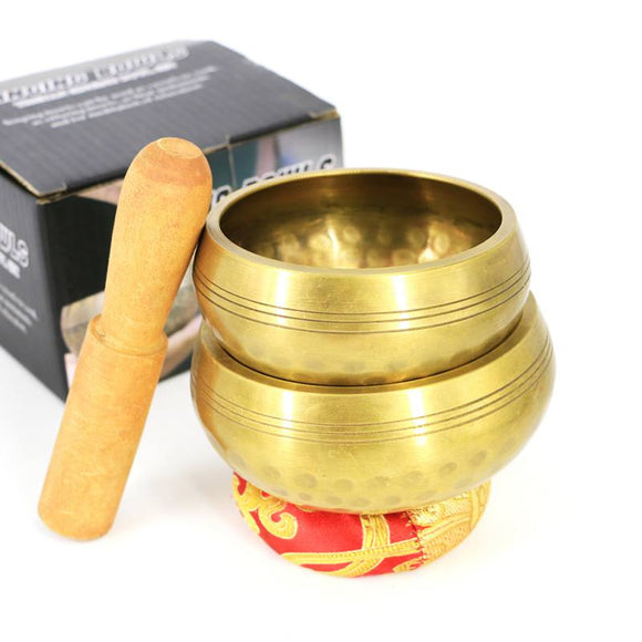 Nepal Handmade Tibetan Singing Bowl Set Decorative-wall-dishes  Resonance Healing Meditation Yoga Bowl with Mallet