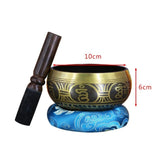 Tibetan Bowl Singing Bowl Decorative Wall Dishes 10/11/13/15cm Tibetan Singing Bowl with Mallet + Pad Percussion Instruments