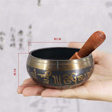 Tibetan Bowl Sing Bowl Nepalese Buddhist Tibetan Chanting Yoga Meditation Bowl Buddhist Sound Therapy Bowl Copper Religion Carft