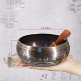 Tibetan Bowl Sing Bowl Nepalese Buddhist Tibetan Chanting Yoga Meditation Bowl Buddhist Sound Therapy Bowl Copper Religion Carft